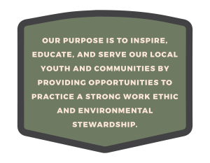 gvcc purpose is to inspire educate and serve our local youth and communities by providing opprtunities to practice a strong work ethic and environmental stewardship